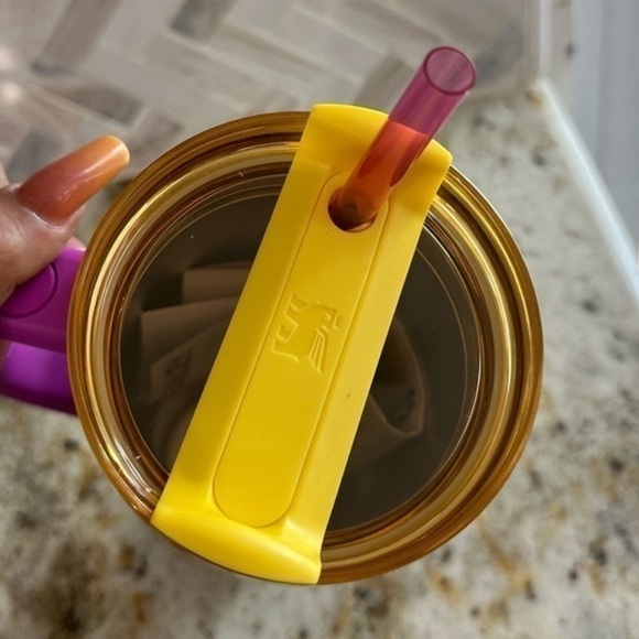 Starbucks Stanley Fall Sunrise 2024 Collab 40 oz. Tumbler Pink Yellow NEW - Picture 7 of 12